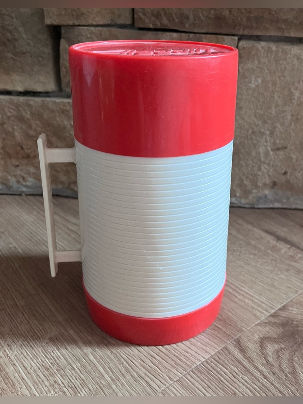 VTG 1970s Aladdin Hy-Lo Insulated Thermos Bottle Pint Wide Mouth No. 44 Stopper